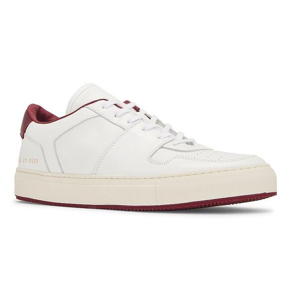 Common Projects Decades Low Article 2348 White & Red Size 12 - Picture 1 of 7
